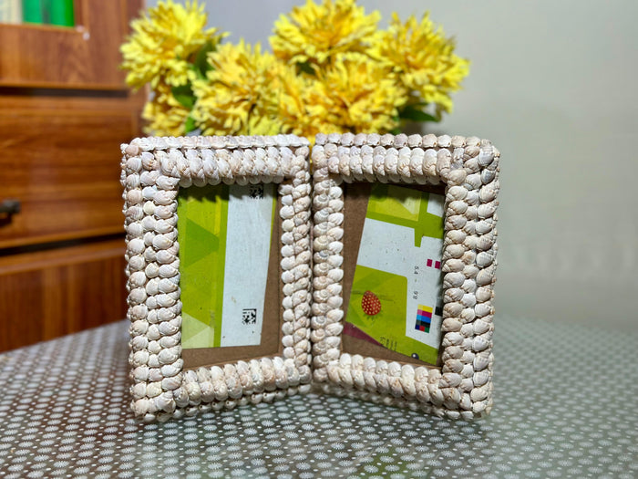 Seashell Double picture frame